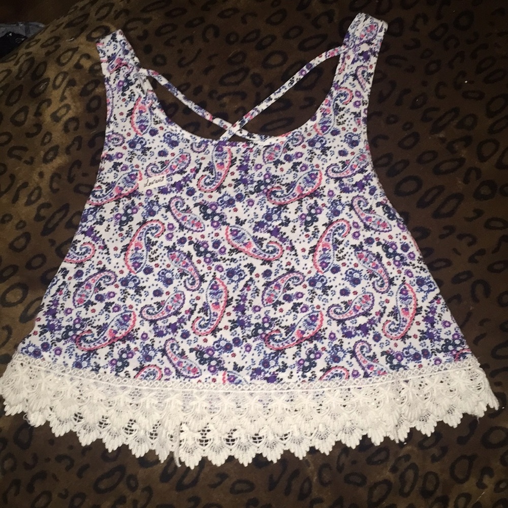 XS floral crop top